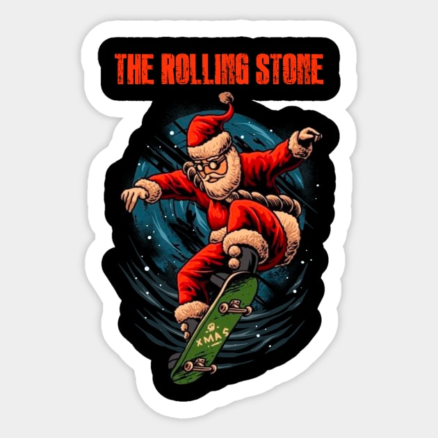 THE ROLLING STONE BAND XMAS Sticker by a.rialrizal